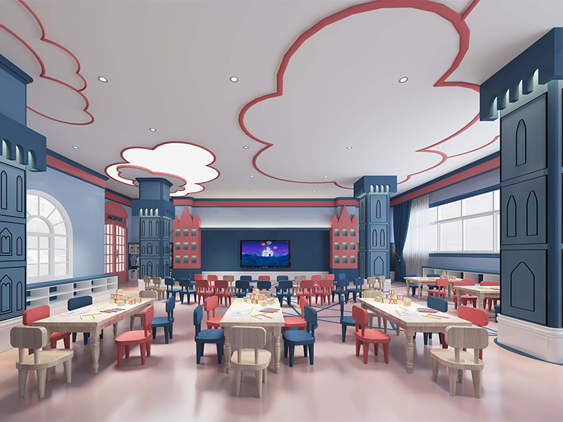 美式托兒所教室裝修設(shè)計效果圖