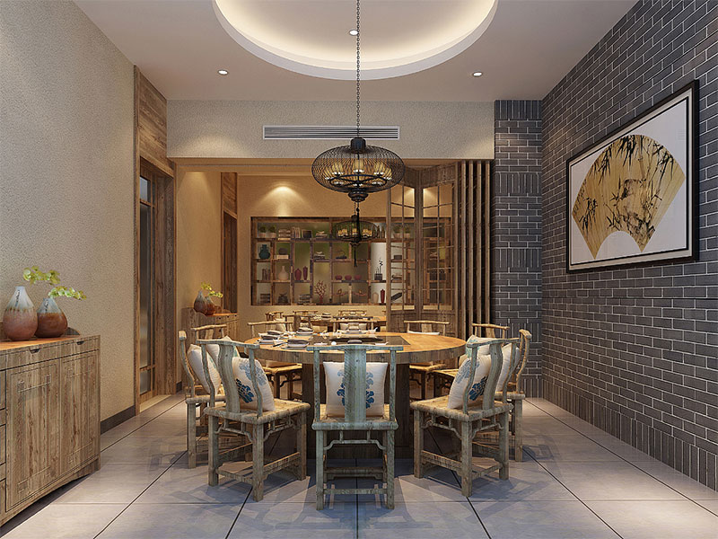 重慶中式老火鍋店裝修設計案例
