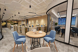 700方簡(jiǎn)約辦公室裝修設(shè)計(jì)風(fēng)格全景案例