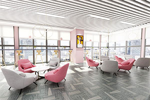 化妝品公司女性辦公室裝修設(shè)計(jì)全景案例