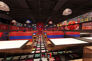 香辣小龍蝦餐飲空間裝修設計全景案例