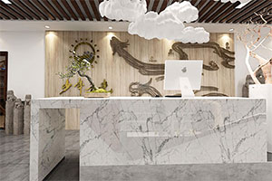 中式國學館裝修設計全景圖